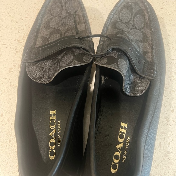 Coach Gray and Black Men's Loafers - Picture 1 of 2